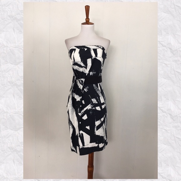 Hugo Boss Dresses & Skirts - Hugo Boss Strapless Pleated Sheath Dress